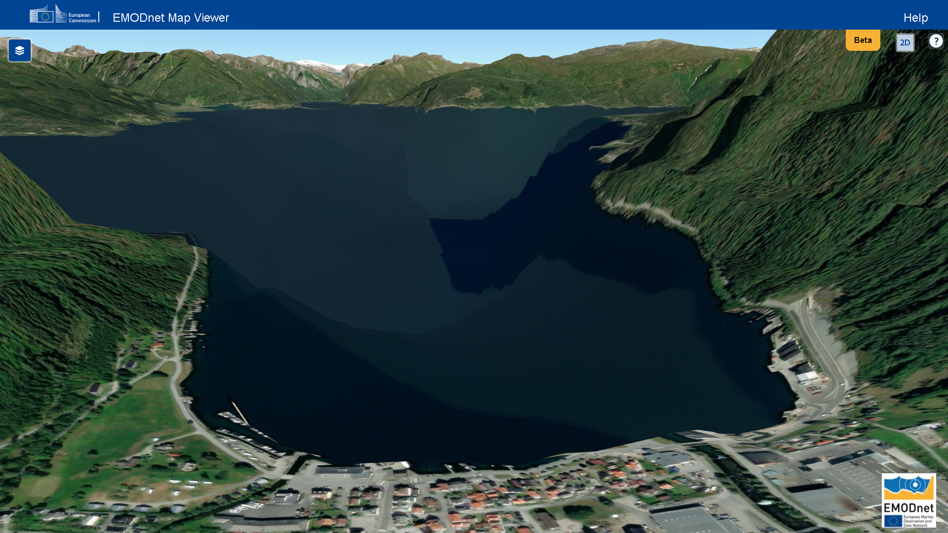 EMODnet reference terrain comparison view 1