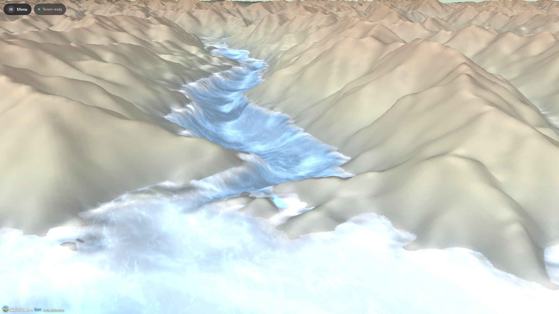 QuantizedMesh.com bathymetry terrain comparison view 1